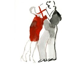 tangopaar . 2013 . 15x11 . lijst 20x15