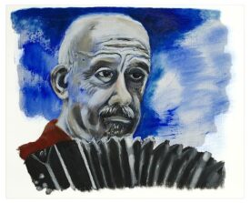 Astor Piazzolla . 2023 . 50x65 . lijst 60x80