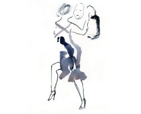 tangopaar . 2014 . 30x23 . lijst 40x30