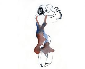 tangopaar . 2014 . 30x23 . lijst 40x30