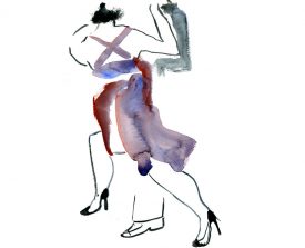 tangopaar . 2013 . 32x24 . lijst 50x40