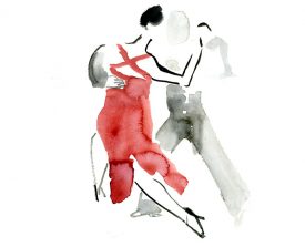 tangopaar . 2013 . 32x24 . lijst 50x40