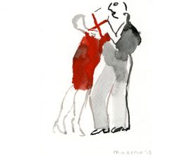 tangopaar . 2013 . 15x11 . lijst 20x15