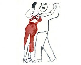 tangopaar . 2013 . 15x11 . lijst 20x15