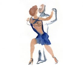 tangopaar . 2014 . 30x21 . lijst 40x30