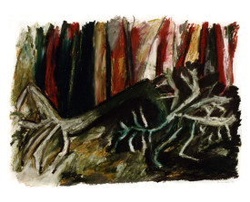 Bomen . 1990 . 50x65