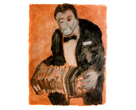 Aníbal Troilo 'Pichuco' . 1993 . 65x50 . lijst 80x60