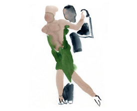 Tangopaar . 2014 . 35x27 . lijst 50x40
