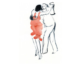 Tangopaar . 2014 . 30x22 . lijst 40x30