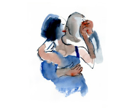 ● Tangopaar . 2014 . 35x27 . lijst 50x40