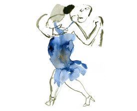● Tangopaar . 2013 . 32x24 . lijst 50x40