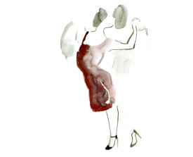 Tangopaar . 2013 . 40x30 . lijst 50x40