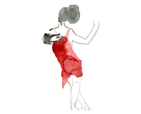 Tangopaar . 2013 . 24x17 . lijst 40x30