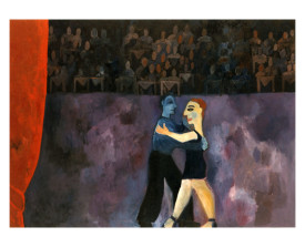 ● Buenos Aires - 'het optreden' . 1992 . olie op linnen . 110x150