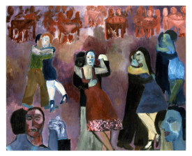 Buenos Aires tangosalon . 1993 . olie op linnen . 90x110