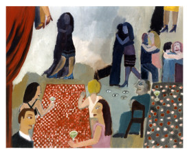 Buenos Aires tangosalon . 1995 . olie op linnen . 80x100