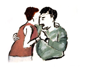 Tangopaar . 2000 . 50x65 . lijst 60x80