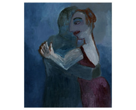 Buenos Aires tangopaar . 1992 . olie op linnen . 60x50