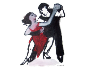 ● Tangopaar . 2010 . 40x30 . lijst 50x40