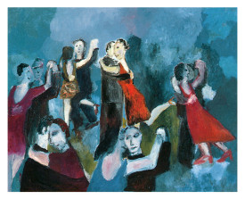 Buenos Aires tangosalon . 1992 . olie op linnen . 80x100