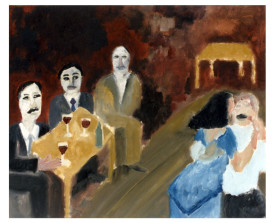 Buenos Aires tangosalon . 1994 . olie op linnen . 50x60