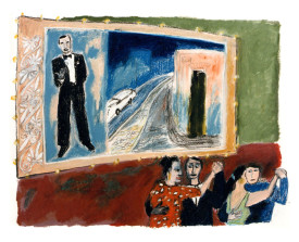 ● Buenos Aires tangosalon Canning . 1992 . 50x65 lijst 60x80
